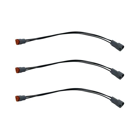 Genuine Deutsch DT Wire Harness Complete Family - 2/3/4/6 Pin - Multiple Lengths & Connector Types - IP68 Rated - 16 AWG Automotive Wire - Heavy Duty (F-M, 12in, 3 pin) in Saudi Arabia