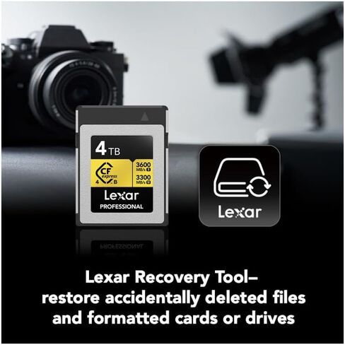 بطاقة الذاكرة Lexar Gold Series Professional CFexpress 4.0 Type-B - 4 تيرابايت، مفردة in Saudi Arabia