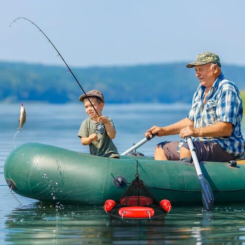 Large Collapsible Floating Fishing Basket 39 x 15.75 inch for Live Caught Fish Foldable Floating Fish Basket Net Bait for Bait Storage Cage for Keeping Minnows Shrimp in Saudi Arabia