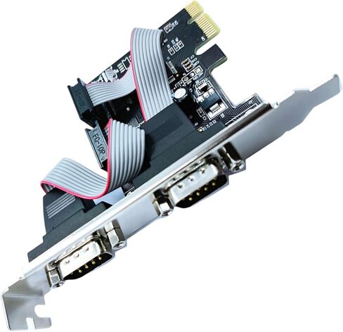 بطاقة توسيع PCIe RS232 منفذ توسيع الموصل المتوازي لاستبدال ملحقات سطح المكتب منفذ السلسلة الصناعية in Kuwait