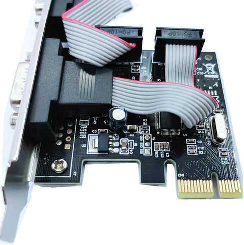 بطاقة توسيع PCIe RS232 منفذ توسيع الموصل المتوازي لاستبدال ملحقات سطح المكتب منفذ السلسلة الصناعية in Kuwait