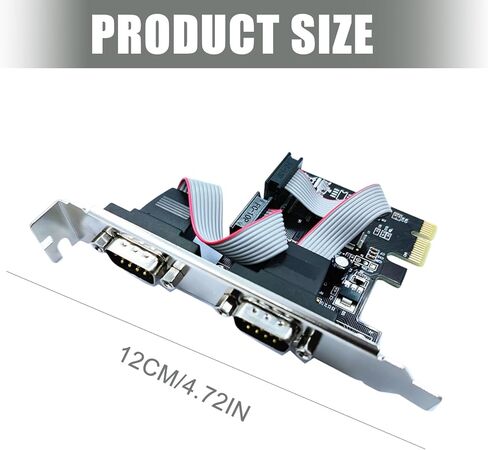 بطاقة توسيع PCIe RS232 منفذ توسيع الموصل المتوازي لاستبدال ملحقات سطح المكتب منفذ السلسلة الصناعية in Kuwait
