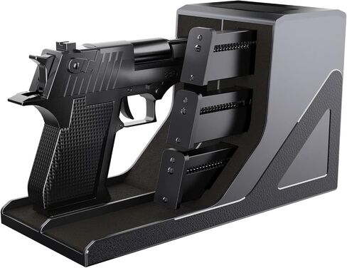 Pistol Rack Universal Protective Handgun Storage,Handgun Rack for Gun Safe Gun Cabinet Storage, Gun Magazine Holder, 1 Gun Holder 3 Mag Slots Fit Most Pistols in Saudi Arabia