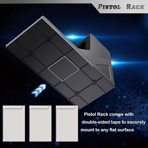 Pistol Rack Universal Protective Handgun Storage,Handgun Rack for Gun Safe Gun Cabinet Storage, Gun Magazine Holder, 1 Gun Holder 3 Mag Slots Fit Most Pistols in Saudi Arabia