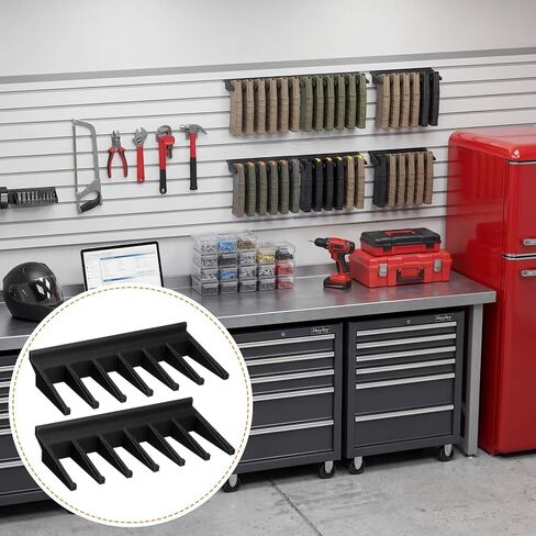 Gerrii 2 Pcs Magazine Rack Wall Mount Slatwall Magazine Storage Holders for Slatwall Pegboard Gridwall Storage Organizer Gear Equipment in Saudi Arabia