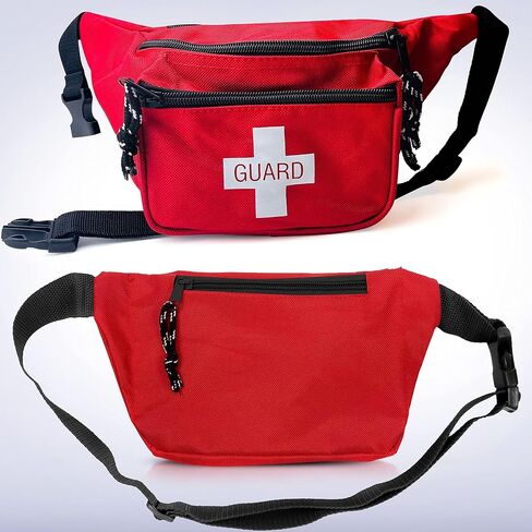 ASA TECHMED - عبوة من 3 قطع للإسعافات الأولية - حزمة Baywatch Lifeguard Fanny - صغيرة الحجم للطوارئ في المنزل، السيارة، في الهواء الطلق، المشي لمسافات طويلة، ساحة اللعب، حمام السباحة، التخييم، مكان العمل in Saudi Arabia
