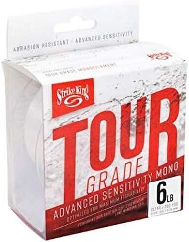 Strike King Tour Grade Monofilament Fishing Line, 200-Yards, 6-Pound, Clear in Saudi Arabia