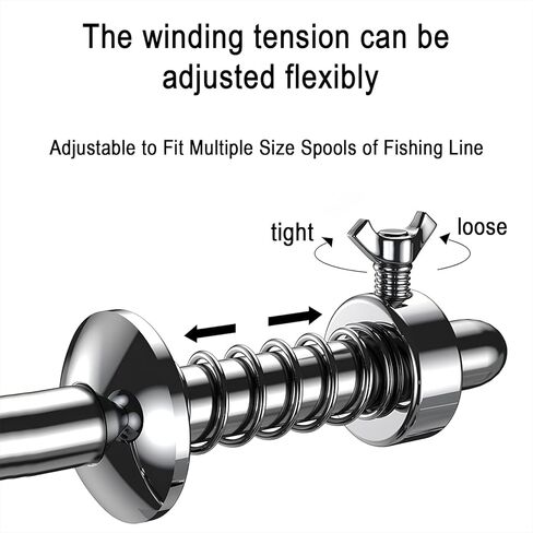 Fishing Line Spooler, Portable Reel Spooling Station for Spinning & Baitcasting Reels, Adjustable Winder Fits Multiple Spool Sizes, Tangle-Free Fishing Essentials in Saudi Arabia
