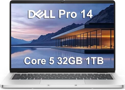 Dell Pro 14 (الجيل التالي Latitude 5450) كمبيوتر محمول للأعمال (14 بوصة FHD+ مضاد للتوهج، Intel 10-Core 5 120U، 16GB DDR5، 512GB SSD)، كاميرا ويب 1080p IR، إضاءة خلفية، Thunderbolt 4، Wi-Fi 6E، Win 11 Pro، فضي، PC14250 in Saudi Arabia