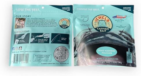 Jewels Catfish Bait - Variety Packs - 10oz Bags - 8 Pre-Filled Bait Pouches per Bag - Perfect for Rod&Reel, Trotlines, & Jugs in Saudi Arabia