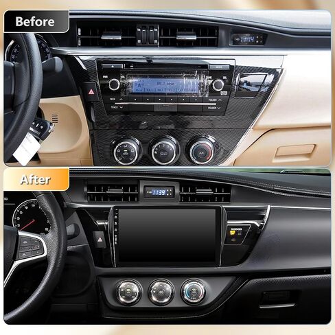 Car Radio Stereo for Toyota Corolla 2014-2016, Android 13 Wireless CarPlay Android Auto, Head Unit HD Touchscreen, QLED/Bluetooth/SWC/GPS Navigation/FM/Wifi/1080P Rearview Camera (Corolla14-2+64) in Saudi Arabia