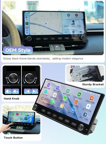 Roadanvi X14 12.3" 6G+128G Car Stereo for Toyota RAV4 2019-2022 Wireless Apple Carplay Android Auto Car Radio Bluetooth5.2 Android 14 Head Unit QLED Touch Screen 1920x720 GPS Navigation with knobs in Saudi Arabia