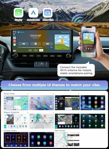 Roadanvi X14 12.3" 6G+128G Car Stereo for Toyota RAV4 2019-2022 Wireless Apple Carplay Android Auto Car Radio Bluetooth5.2 Android 14 Head Unit QLED Touch Screen 1920x720 GPS Navigation with knobs in Saudi Arabia