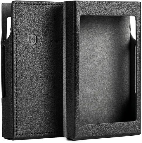 HIFI WALKER Protective PU Leather Case for H20 Ultra Portable Music Player, Shockproof Durable Cover, Lightweight Protective Case (Black) in Saudi Arabia