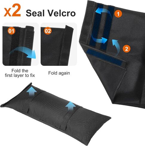 200 LBS Umbrella Base Weights Sandbags, 4 Packs Sand Bags for Weight, Weatherproof Fillable Heavy Duty Weight Sandbag for Outdoor Furniture Backyard Umbrella Garden Trampoline Poolside Accessories in Saudi Arabia