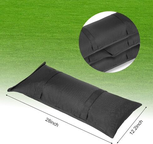 200 LBS Umbrella Base Weights Sandbags, 4 Packs Sand Bags for Weight, Weatherproof Fillable Heavy Duty Weight Sandbag for Outdoor Furniture Backyard Umbrella Garden Trampoline Poolside Accessories in Saudi Arabia