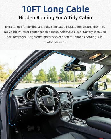 مجموعة أسلاك أجهزة Dash Cam USB C - كابل طاقة OBD مع وضع انتظار 24 ساعة، حماية من الجهد المنخفض واكتشاف السائق، متوافق مع Redtiger، Wolfbox، Vantrue، Viofo، Rove، TERUNSOUL ومعظم كاميرات Dash in Kuwait