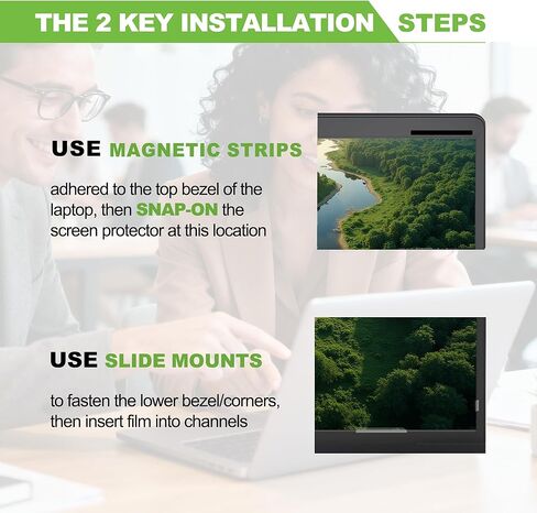 Magnetic Laptop Privacy Screen 15.6 inch for 16:9 Computer Monitor, Removable Anti-Glare Screen Privacy Shield, Screen Filter and Protector for Laptop​, Fits (FHD 1920 × 1080) in Saudi Arabia