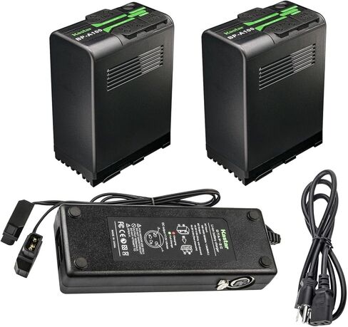 Kastar BP-A100 Battery 2 Pack and Dual D-Tap Charger for Canon BP-A30 BP-A60 BP-A65 BP-A68 BP-A90 BP-A100 US 0870C002 Battery, CG-A10 CG-A20 Charger, Canon EOS C200, EOS C200B Cinema Camera in Saudi Arabia