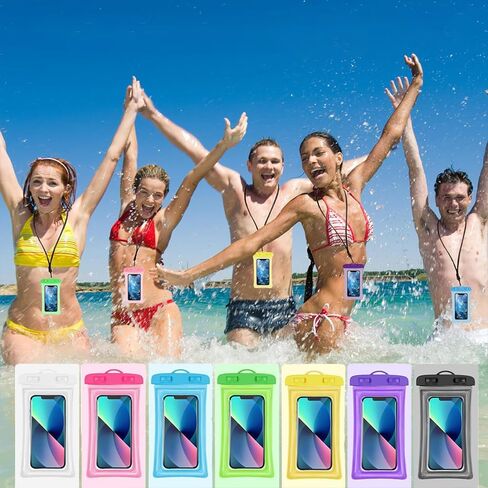 2pcs Waterproof Phone Pouch Case -Easy Lock & Heavy Duty IPX8 Water Proof Cell Phone Dry Bag for Beach, Protector for iPhone 17 16 15 14 13 12 11 Pro Max Plus Air, Galaxy S25 S24, 5-10in Black in Saudi Arabia