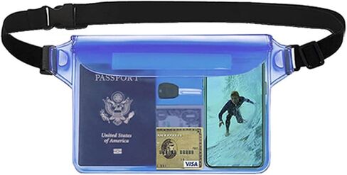 Waterproof Pouch,IPX8 Waterproof Dry Bag for Snorkeling Beach Cruise Kayaking Pool Swimming(Blue) in Saudi Arabia