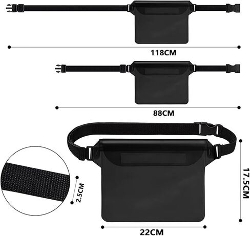 Waterproof Pouch,IPX8 Waterproof Dry Bag for Snorkeling Beach Cruise Kayaking Pool Swimming(Blue) in Saudi Arabia