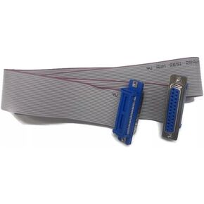25 Wire DB25 Male to DB25 Female 2ft D-Sub Flat Ribbon Cable for Parallel SCSI in Saudi Arabia