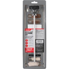 Allen Company Universal Gun Cleaning Kit - Rifle (.22-.30 Cal), Shotgun (12 & 20 Gauge), or Handgun (.22-.45 Cal) - 3-Piece & 10" Rods, Bronze Brushes, Cotton Patches, Complete Firearm Maintenance in Kuwait