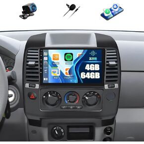 8-Core 2+64GB Car Radio for 2004-2010 Nissan Frontier Stereo with Wireless CarPlay Android Auto 9" IPS Touch Screen Head Unit Android 13 Car Stereo with DSP GPS FM Bluetooth 5.0 Backup Camera in Kuwait