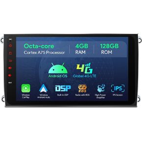 XTRONS Car Stereo for Porsche Cayenne with Optical Fiber Decoder, Android 13 Octa Core 4GB+64GB Car Radio, 9 Inch IPS Touch Screen GPS Navigation for Car Bluetooth Head Unit DSP Car Play Android Auto in Kuwait