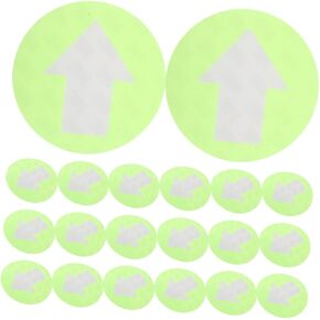 Holibanna 20pcs Reflective Trail Markers for Hunting Outdoor Reflective Stickers Arrow Direction Signs Understand Design Fluorescent Pvc Material in Saudi Arabia