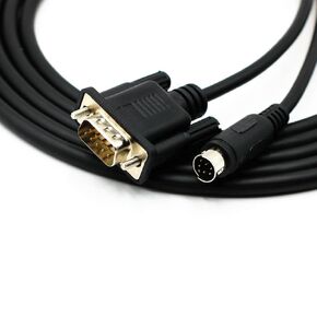 MD8 8-pin Male to DB9 9-pin Male Cable for Mitsubishi GT11/GT15 Touch Panel with FX3U/FX2N/FX1N Cable GT01-C30R4-8P RS422 Programming Control Cable Data Cable-1.8 Meters in Kuwait