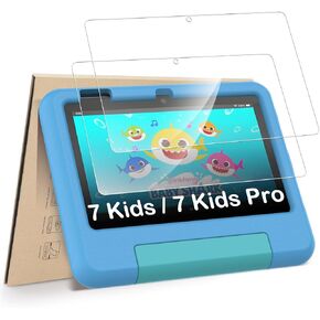 Hianjoo 2-Pack Screen Protectors Compatible with 7 Kids/ 7 Kids Pro Tablet 7" (2022 Release), Tempered Glass [HD Clarity] [9 Hardness] [Easy Installation] in Saudi Arabia