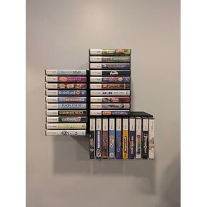 Video Game Wall Mount Organizer Display Compatible with Nintendo DS Games, Black, Holds 10 Cartridges, Set of 3 in Saudi Arabia