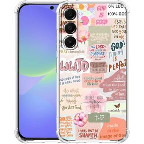 Case for Samsung Galaxy A36 with Christian Design,Jesus Bible Verse Collage,Clear Slim Soft TPU Bumper Phone Cover,6.7"(Christian,A36) in Saudi Arabia