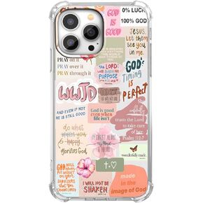 حافظة لهاتف iPhone 13 Pro بتصميم مسيحي، نمط مجمعة لآية الكتاب المقدس للرجال والنساء، حافظة شفافة نحيفة من مادة TPU الناعمة، 6.1 بوصة (كريستيان، 13pro) in Kuwait
