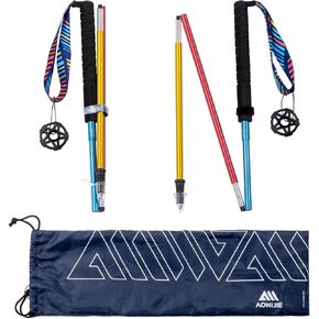 AONIJIE Collapsible Trekking Poles 2-Pack Walking Hiking Sticks for Running in Kuwait
