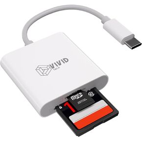 USB C Card Reader, High Speed USB 3.0 Dual Slot SD/TF Micro SD Adapter, 5Gbps Data Transfer for iPhone 17/16/15 Pro Max, iPad Pro/Air, MacBook M4/M3, GoPro, Dash Cam, Android & PC in Saudi Arabia