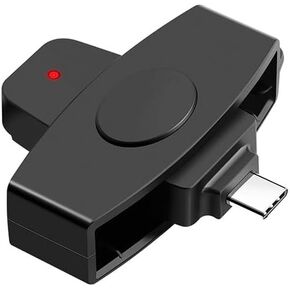 قارئ بطاقات ذكية USB من النوع C، متوافق مع أجهزة MacBook وSamsung وHuawei وLenovo وMicrosoft وDell وبطاقات الهوية الحكومية وبطاقات CAC in Kuwait