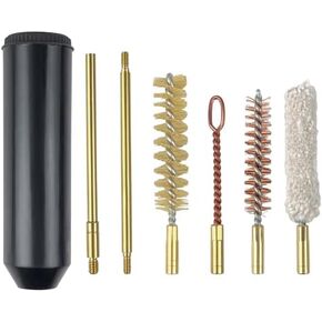 Gun Cleaning Kit - Portable Gun Cleaning Supplies with Integrated Storage Handle - for Pistols, and Weapons Cleaning - Comprehensive Gun Care Set with Rotating Rod & Ergonomic Grip in Saudi Arabia