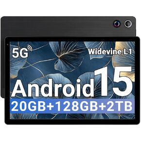 تابلت ZOFYWNAS، جهاز لوحي Android 15 بشاشة 10 بوصة، 20 جيجابايت + 128 جيجابايت + 2 تيرابايت، شاشة عالية الدقة 8 النواة، بطارية 5000 مللي أمبير، كاميرا مزدوجة، معرف الوجه، خفيف الوزن، أسود in Kuwait