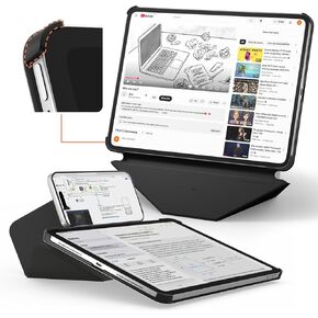 حافظة MOFT Dynamic Folio لجهاز iPad Air 11 بوصة (M4 2026 / M3 2025 / M2 2024) وiPad Air 10.9 بوصة الجيل الخامس والرابع 2022 2020، حافظة حامل مغناطيسي نحيفة مع أكثر من 20 زاوية عرض، أسود داكن in Kuwait