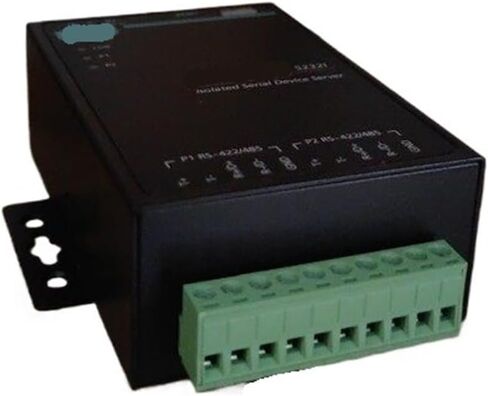 خادم جهاز Arionyx NPort 5232I-T بمنفذين RS-422/485 مع عزل بصري 2 كيلو فولت، درجة حرارة التشغيل -40 إلى 75 درجة مئوية in Saudi Arabia