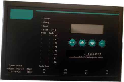 Arionyx NPort 5610-8-DT 8-Port RS-232 Desktop Device Server with DB9 Male Connectors and 48 VDC Power Input RS232 in Saudi Arabia