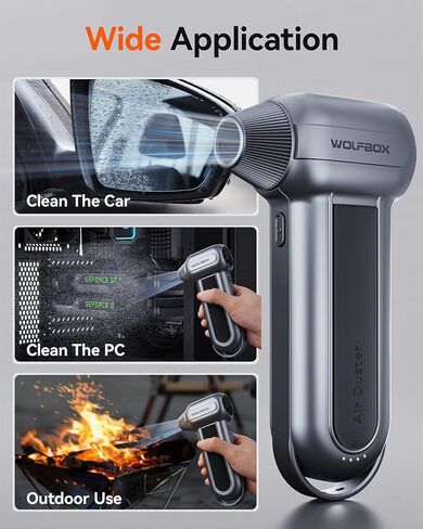 WOLFBOX MF100 Compressed Air Duster and Hard Carrying Case in Saudi Arabia