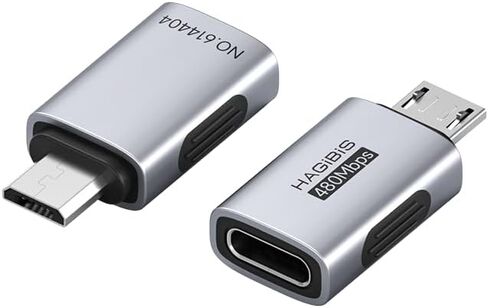 Hagibis USB-C to Lightning Adapter 2 Pack, 30W Fast Charging Type-C Female to Lightning Male Charging Converter, Date Transfer for iPhone 8/Xs/11/12/13/14 Pro Max AirPods iPad (ZJTN03) in Saudi Arabia