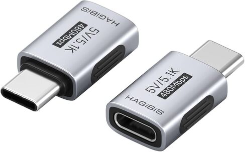 Hagibis USB-C to Lightning Adapter 2 Pack, 30W Fast Charging Type-C Female to Lightning Male Charging Converter, Date Transfer for iPhone 8/Xs/11/12/13/14 Pro Max AirPods iPad (ZJTN03) in Saudi Arabia