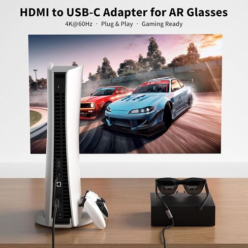fairikabe HDMI to USB C Female Adapter 4K@60Hz, HDMI Source to USB-C Monitor & AR Glasses Converter, Compatible with Viture, Xreal, RayNeo, Rokid, for PS5, Xbox, Switch, Steam Deck Dock in Saudi Arabia