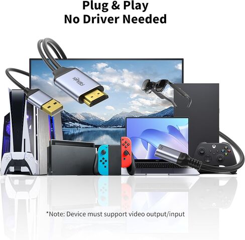 fairikabe HDMI to USB C Female Adapter 4K@60Hz, HDMI Source to USB-C Monitor & AR Glasses Converter, Compatible with Viture, Xreal, RayNeo, Rokid, for PS5, Xbox, Switch, Steam Deck Dock in Saudi Arabia