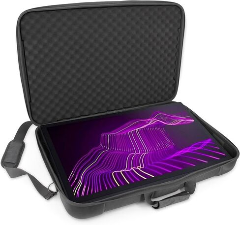 حقيبة حمل واقية من CASEMATIX متوافقة مع شاشة الرسم الجرافيكي Wacom Cintiq Pro 27 Creative Pen - حقيبة سفر مع حزام وإسفنج مبطن، حقيبة تخزين تابلت رسومات مقاومة للصدمات in Saudi Arabia